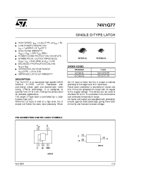 Datasheet 74V1G77 производства STMicroelectronics