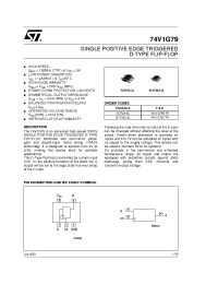Datasheet 74V1G79STR производства STMicroelectronics