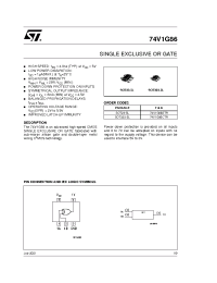 Datasheet 74V1G86CTR manufacturer STMicroelectronics