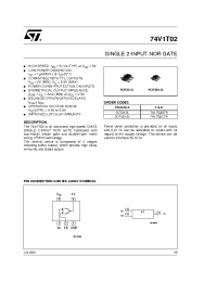 Datasheet 74V1T02CTR производства STMicroelectronics