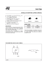 Datasheet 74V1T05STR производства STMicroelectronics