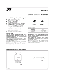 Datasheet 74V1T14STR производства STMicroelectronics