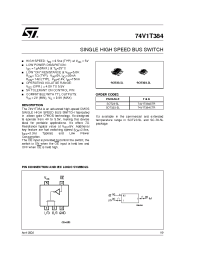 Datasheet 74V1T384STR производства STMicroelectronics