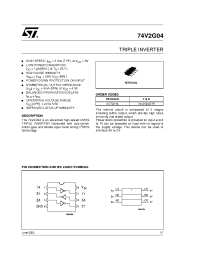 Datasheet 74V2G04 производства STMicroelectronics
