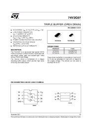 Datasheet 74V2G07 производства STMicroelectronics