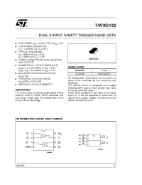 Datasheet 74V2G132STR производства STMicroelectronics
