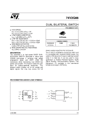 Datasheet 74V2G66 производства STMicroelectronics