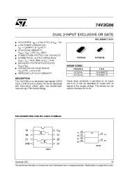 Datasheet 74V2G86CTR manufacturer STMicroelectronics