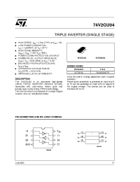 Datasheet 74V2GU04 производства STMicroelectronics