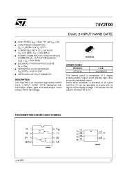 Datasheet 74V2T00 производства STMicroelectronics