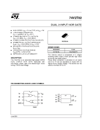 Datasheet 74V2T02STR производства STMicroelectronics
