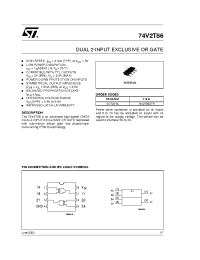 Datasheet 74V2T86STR manufacturer STMicroelectronics