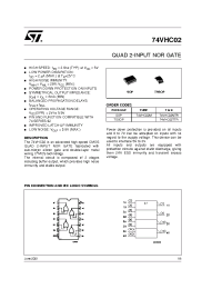 Datasheet 74VHC02M manufacturer STMicroelectronics