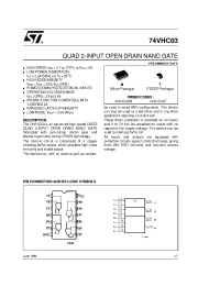 Datasheet 74VHC03T manufacturer STMicroelectronics