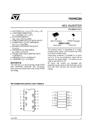 Datasheet 74VHC04 manufacturer STMicroelectronics