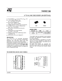 Datasheet 74VHC138TTR manufacturer STMicroelectronics