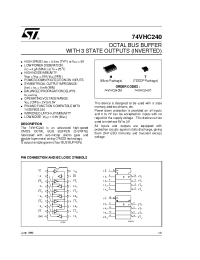 Datasheet 74VHC240M manufacturer STMicroelectronics