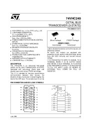 Datasheet 74VHC245M manufacturer STMicroelectronics