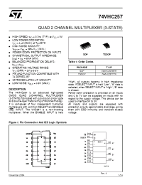 Datasheet 74VHC257 manufacturer STMicroelectronics