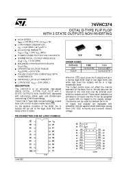 Datasheet 74VHC374MTR manufacturer STMicroelectronics