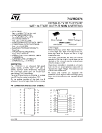 Datasheet 74VHC574M manufacturer STMicroelectronics