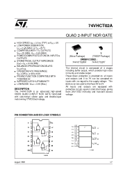 Datasheet 74VHCT02 manufacturer STMicroelectronics