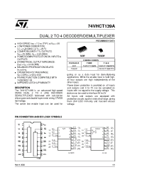 Datasheet 74VHCT139A manufacturer STMicroelectronics