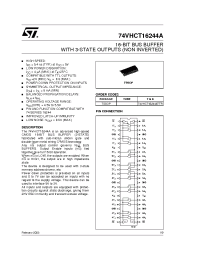 Datasheet 74VHCT16244A manufacturer STMicroelectronics