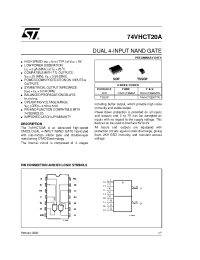 Datasheet 74VHCT20AMTR manufacturer STMicroelectronics