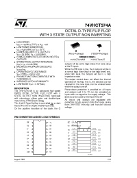 Datasheet 74VHCT574AT manufacturer STMicroelectronics