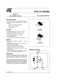 Datasheet ACS1107S manufacturer STMicroelectronics