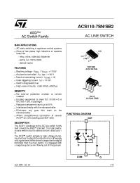 Datasheet ACS110-7SB2 производства STMicroelectronics