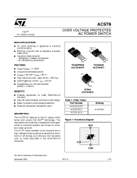 Datasheet ACST8-8CG manufacturer STMicroelectronics