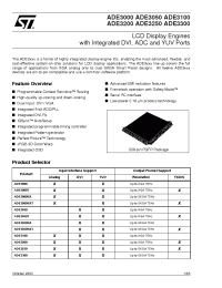 Datasheet ADE3100 производства STMicroelectronics