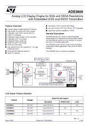 Datasheet ADE3800 производства STMicroelectronics