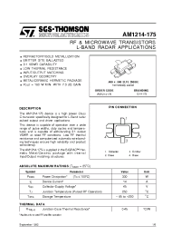 Datasheet AM1214-175 производства STMicroelectronics