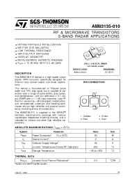 Datasheet AM83135-010 производства STMicroelectronics