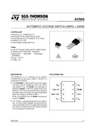 Datasheet AVS1BCP08 manufacturer STMicroelectronics
