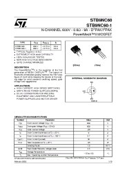 Datasheet B9NC60 производства STMicroelectronics