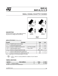 Datasheet BAR43C производства STMicroelectronics