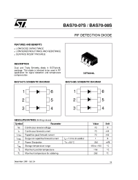 Datasheet BAS70-08SFILM производства STMicroelectronics