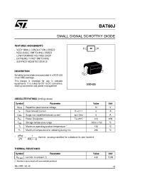 Datasheet BAT60J производства STMicroelectronics