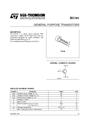 Datasheet BC161 manufacturer STMicroelectronics