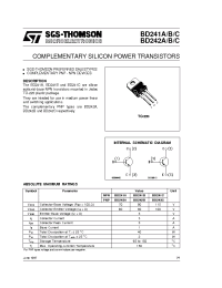 Datasheet BD241C производства STMicroelectronics