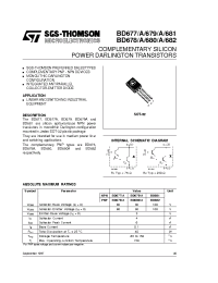 Datasheet BD677 производства STMicroelectronics