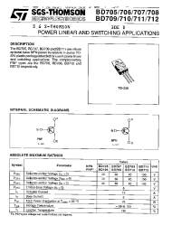 Datasheet BD705 производства STMicroelectronics