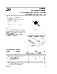 Datasheet BDW94CFI производства STMicroelectronics