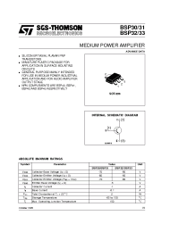Datasheet BSP33 производства STMicroelectronics