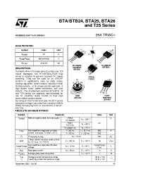 Datasheet BTA24-600BWRG производства STMicroelectronics
