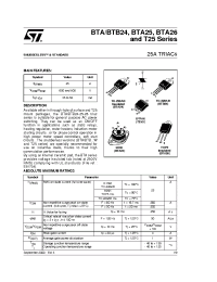 Datasheet BTB25-800CW manufacturer STMicroelectronics